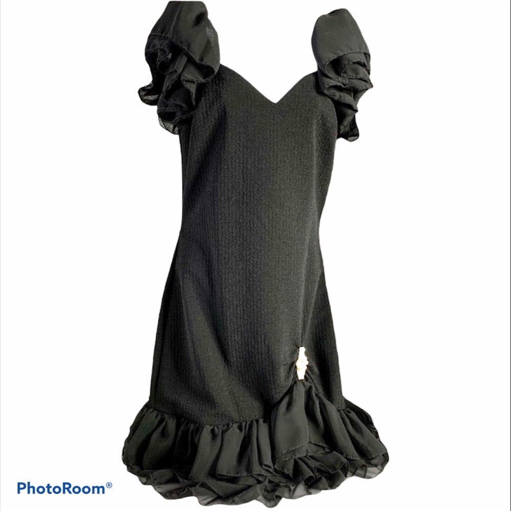 Vintage Nuance Dress Prom Cocktail Frilly Size 11 Jr
